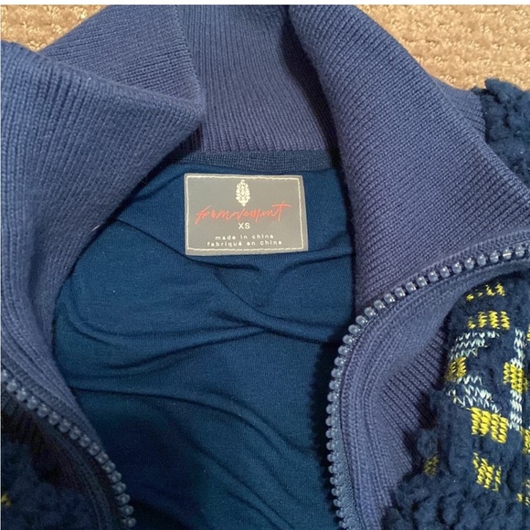 Free People Snowy Peaks Zip Jacket XS - Picture 5 of 6